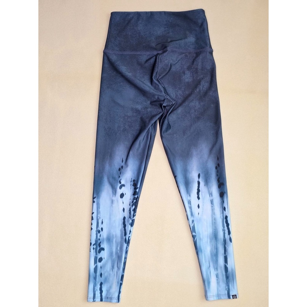 Onzie Leggings Women's Size M Navy Blue Black Yoga Gym Athletic Pants - Picture 2 of 8